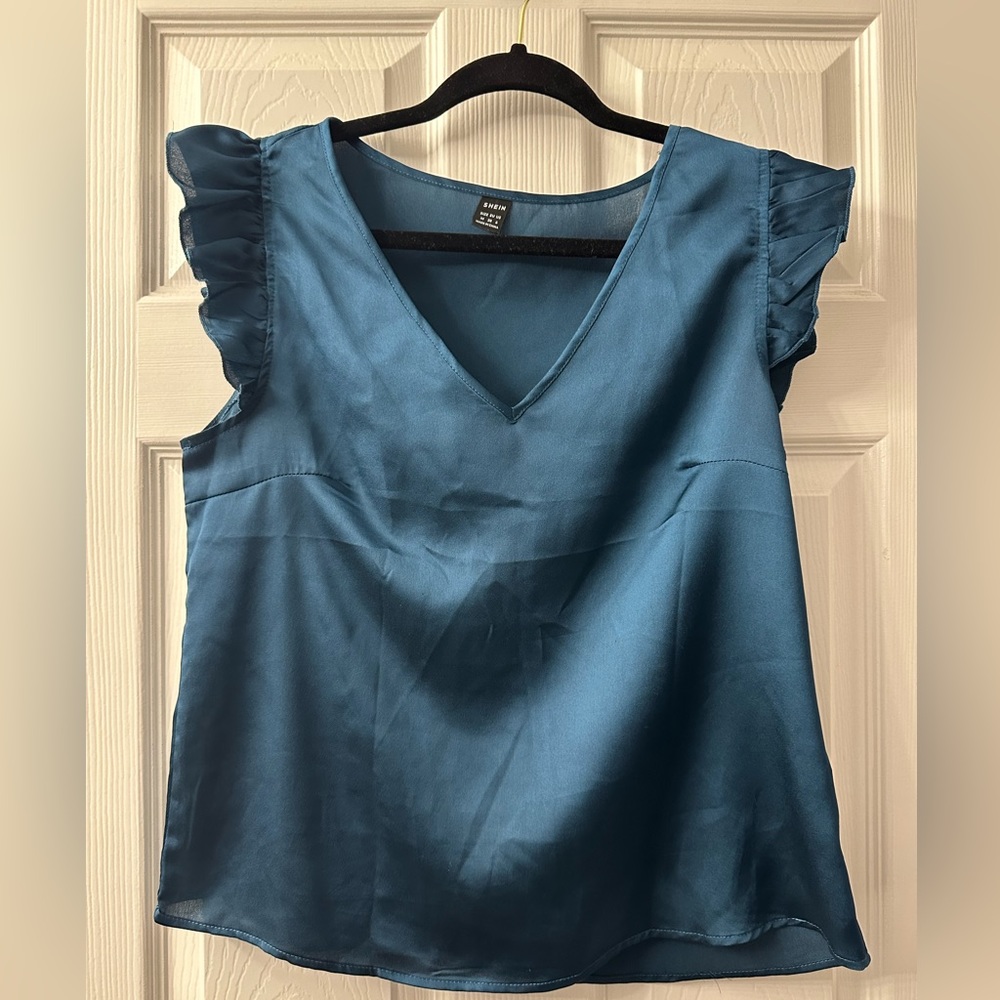 SHEIN blue blouse size Medium